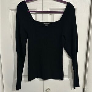 Express Black Square Neck Sweater
